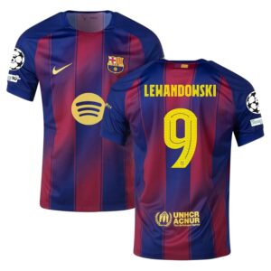 MAILLOTS BARCA LEWANDOWSKI (Dom, Ext)